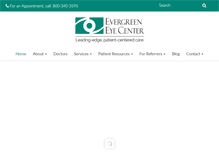Tablet Screenshot of evergreeneye.com